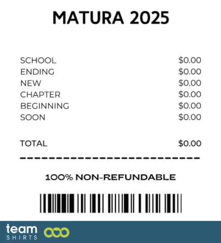 matura 2025 receipt