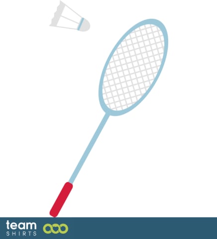 Raquette de badminton et birdie