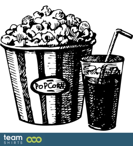 Popcorn und Softdrink