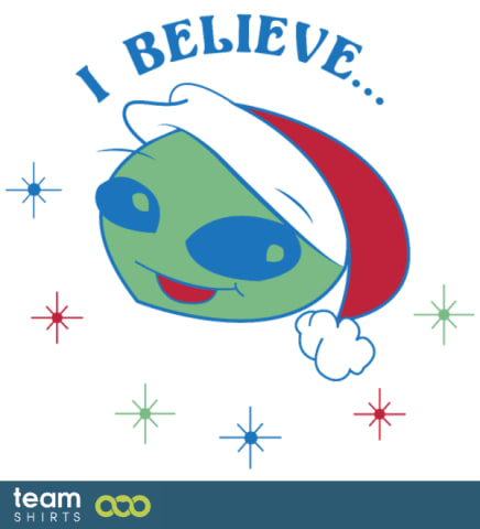 amg ik geloof voor alle aliens santa believer grappig2