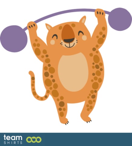 WEIGHT LIFTING LEOPARD