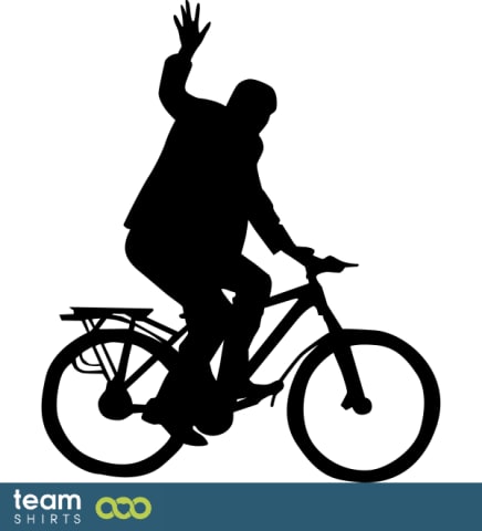 homme à vélo Silhouette