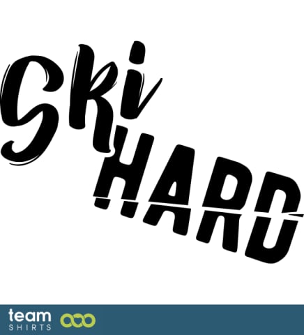 Ski Hard Lettering