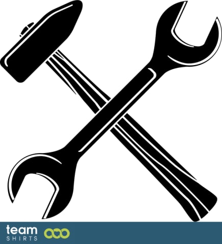wrench and hammer