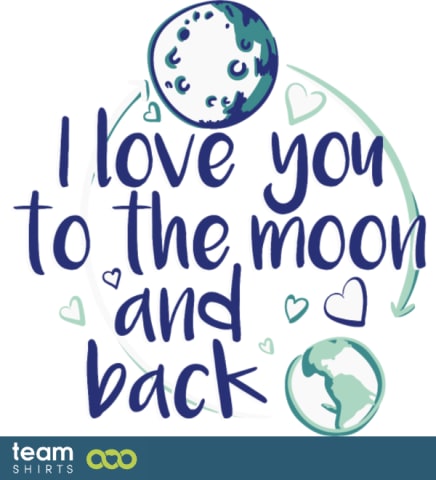 ich liebe dich bis zum Mond und zurück