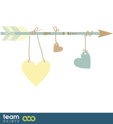 Flèche avec des coeurs