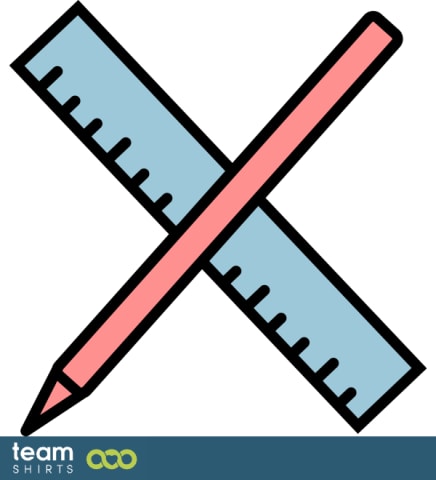 Bleistift und Lineal