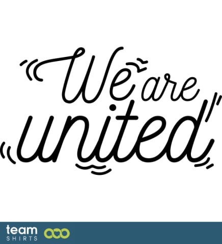 We are united Lettering