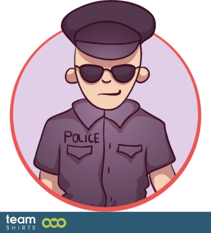vectorstock 4197524 Policeman Cicle Emblem