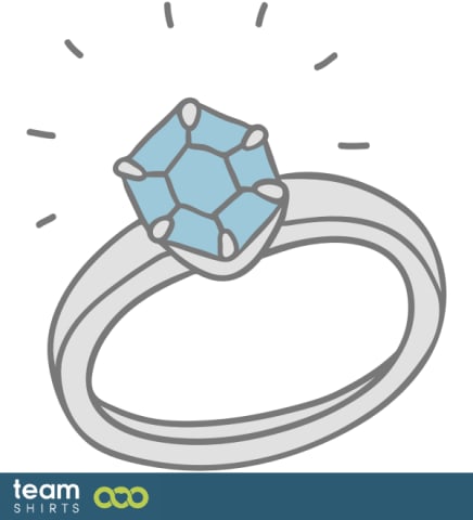 RING WITH DIAMOND COLOUR