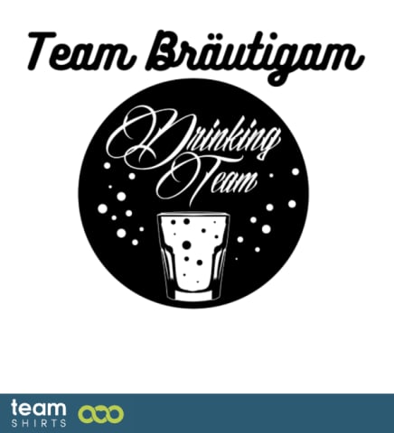 Bräutigam trinkendes Team