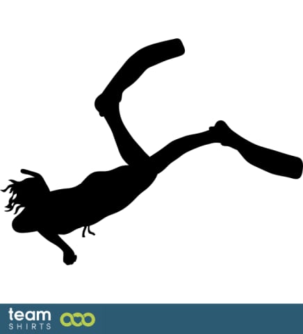 Diver silhouette