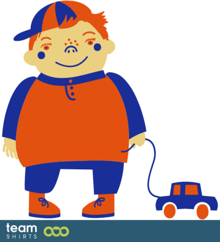 JUNGE MIT AUTO VEKTOR