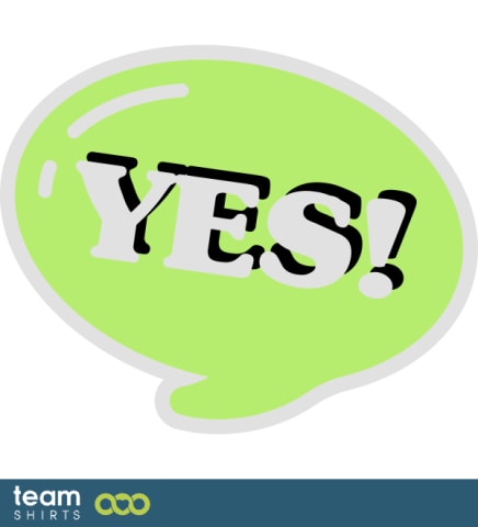 Oui bulle de discours