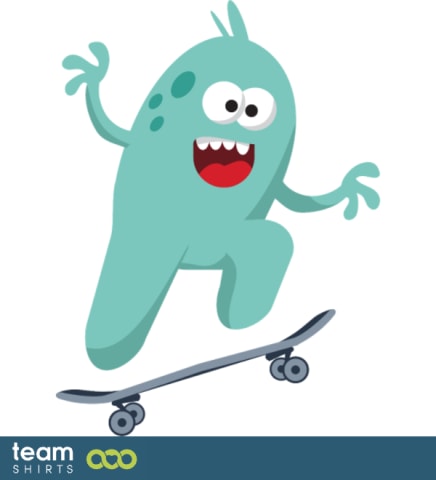 Sport vektor lager 10376269 Monster Skateboarding S