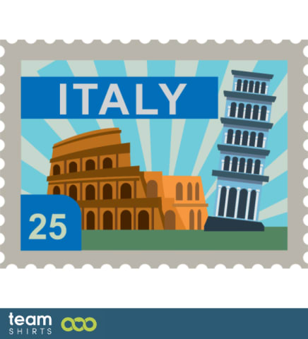 Timbre de poste en italie
