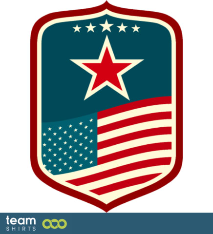 USA flag emblem