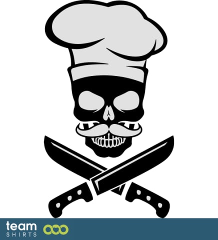 Schädel Koch Schnurrbart