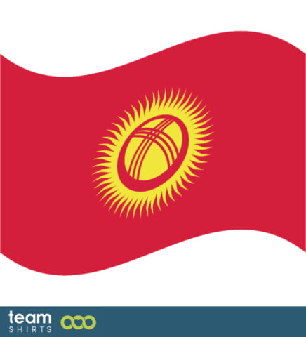 flagga kirgizistan