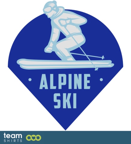 ALPINE SKI EMBLEM
