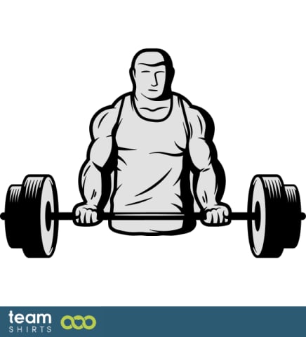 Bodybuilder med barbell