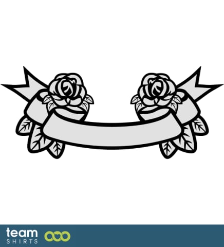 Ribbon med rosor