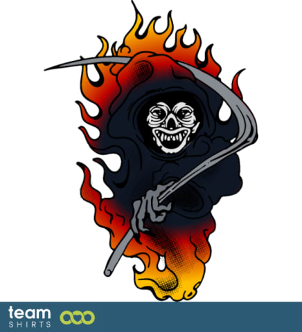 flammende død tattoo