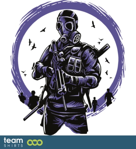 gasmask soldaat