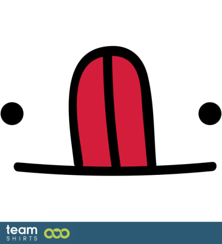 SMILEY MIT ZUNGE 2 FARBIG