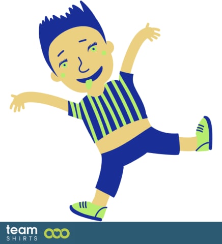 BOY JUMPING VECTOR