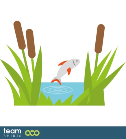 Fisch in einem Teich