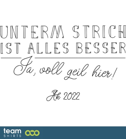 unterm strich