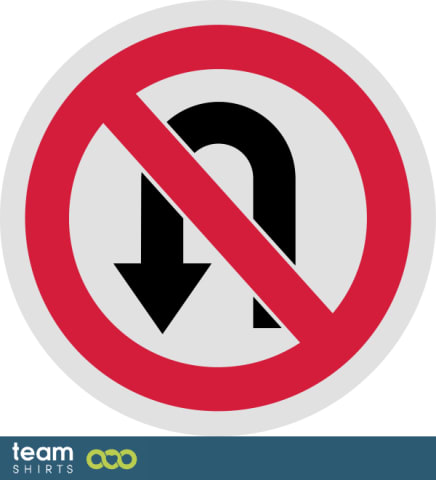 no turn sign