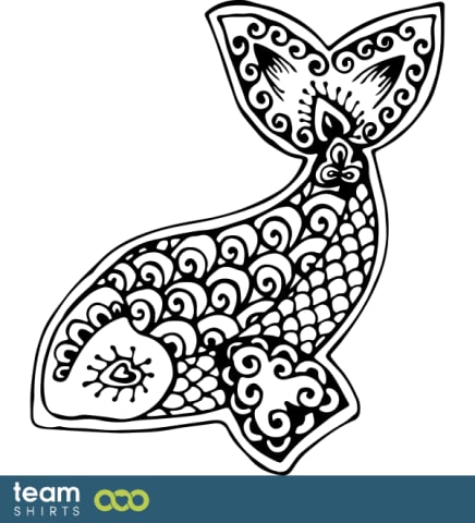 Henna Tatouage Poisson