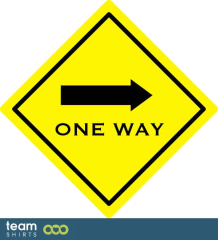 Panneau de signalisation voie unique