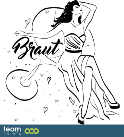 Braut im Martiniglas