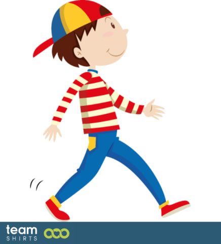 wandelende jongen