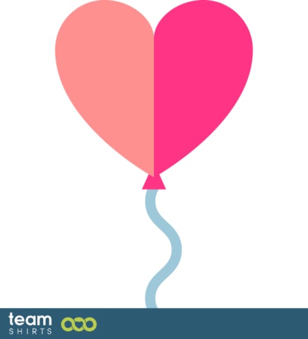 Einzelner Herz-Ballon