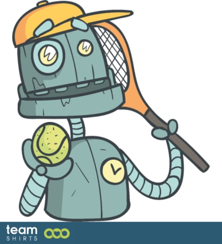 Roboter Tennis spielen