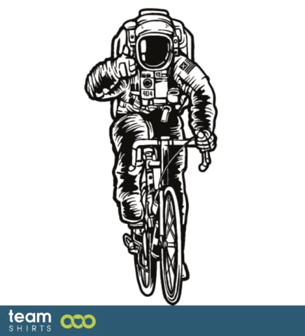Astronaut Fahrrad