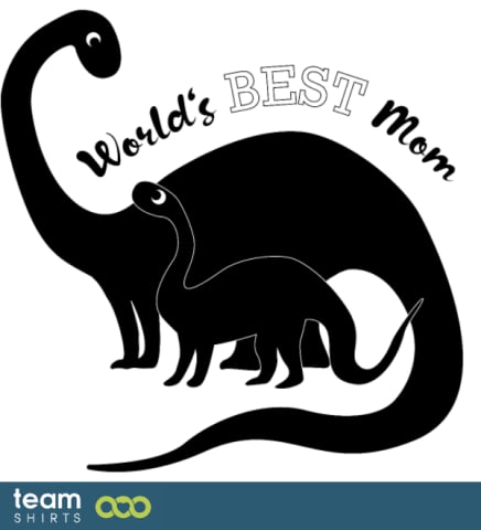 ansc WorldsBestMom Dinosaur Cute Women
