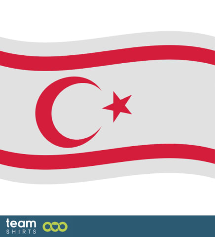 Vlag Turkse Republiek Noord-Cyprus