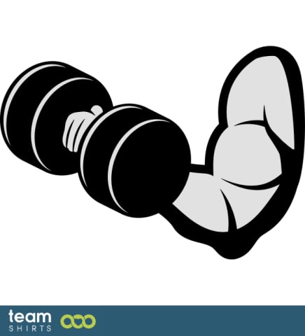 arm with dumbbell