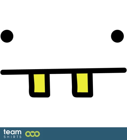 SMILEY MIT ZÄHNEN 5 FARBIG