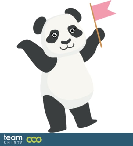 Cute Panda Flag