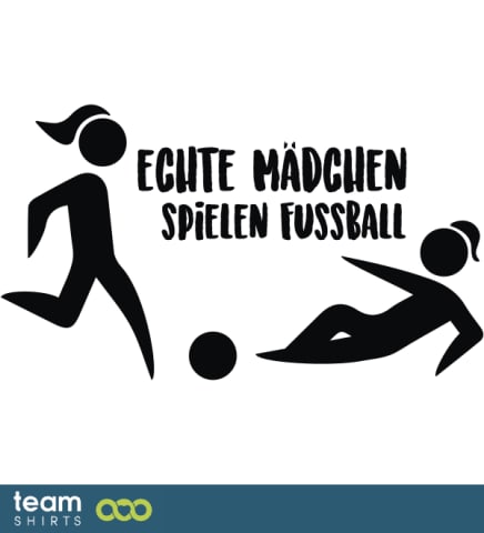 Echte Mädchen spielen Fußball