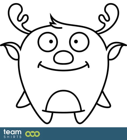 Söt Plana Jultecken Vol