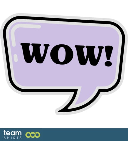 Wow speech bubble