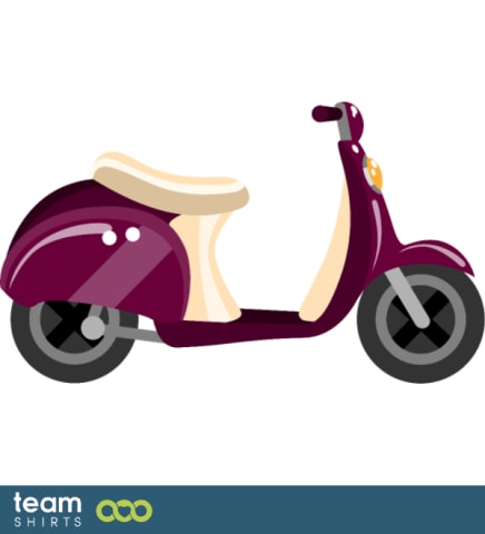 Purple scooter