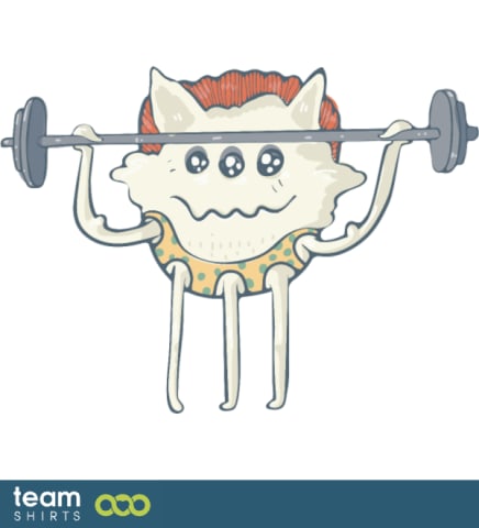 Gewichthebender Monster